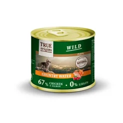 True Origins Wild Puppy Country Water Pollo y Salmón en paté lata Hot