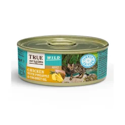 True Origins Wild Summer Pollo con Piña y Aceite de Coco en Paté lata para gatos Clearance