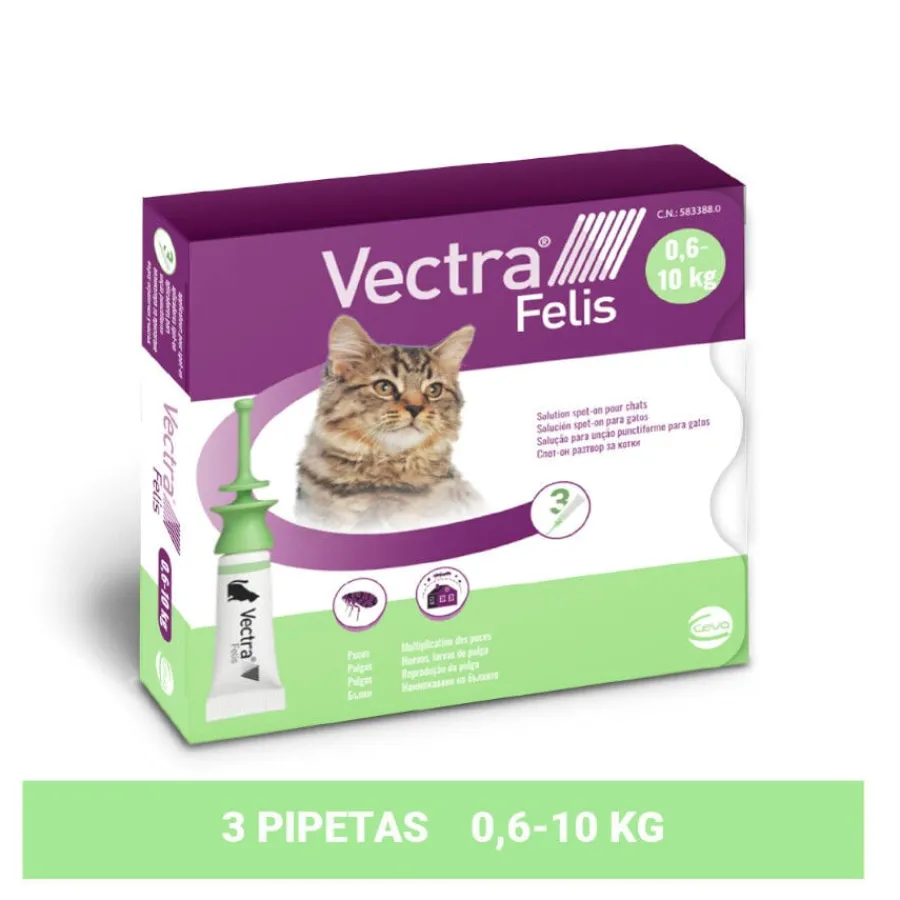 Vectra Felis Pipetas Antiparasitarias para gatos New