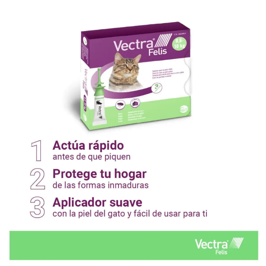 Vectra Felis Pipetas Antiparasitarias para gatos New