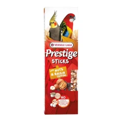 Versele-Laga Barritas Prestige Sticks con Cobertura de Nueces y Pasas para periquitos grandes New