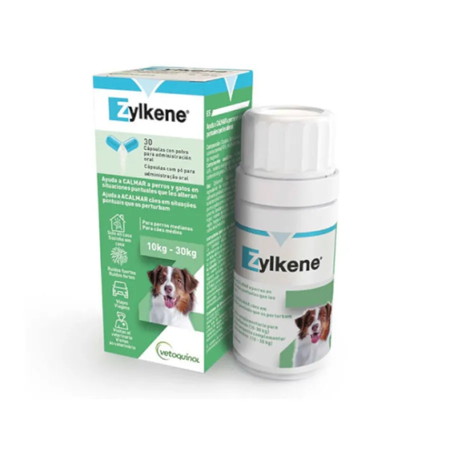 Vetoquinol Zylkene suplemento natural calmante en cápsulas para perros y gatos New