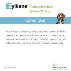 Vetoquinol Zylkene suplemento natural calmante en cápsulas para perros y gatos New