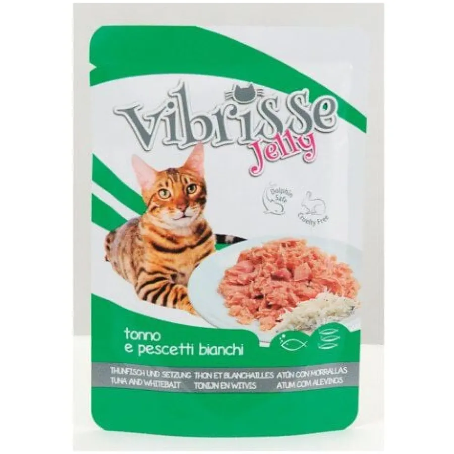 Croci Vibrisse Jelly Atún y Pescado Blanco en gelatina sobre para gatos Discount