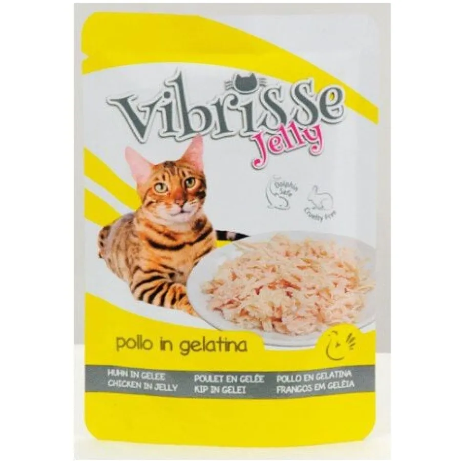Croci Vibrisse Jelly Pollo en gelatina sobre para gatos