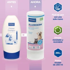 Virbac Allerderm Champú Piel Normal para gatos y perros New