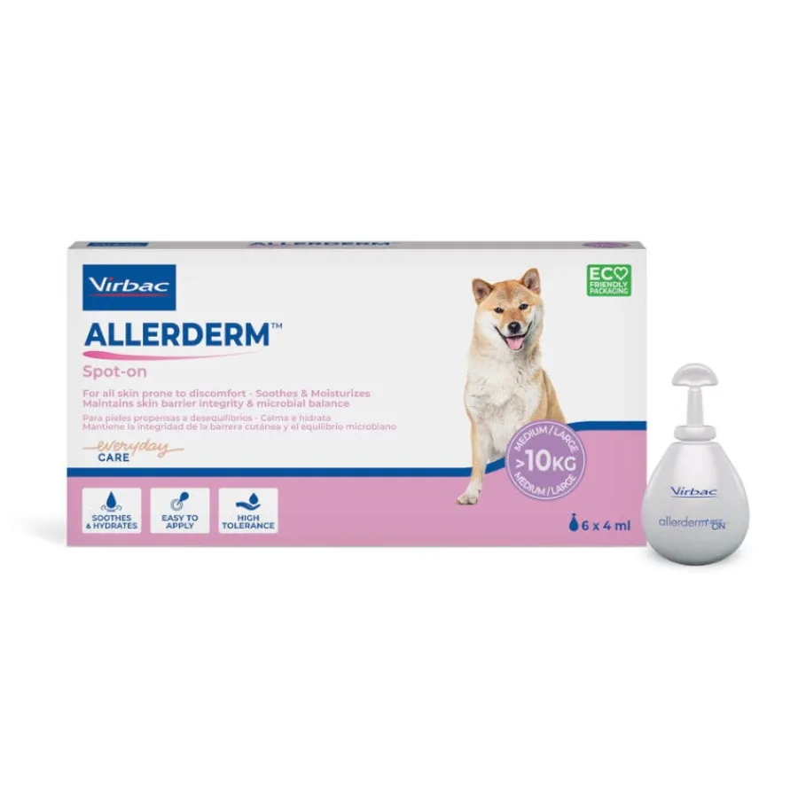 Virbac Allerderm spot on Pipetas dermatológicas para el cuidado de la piel Perros y Gatos. Outlet