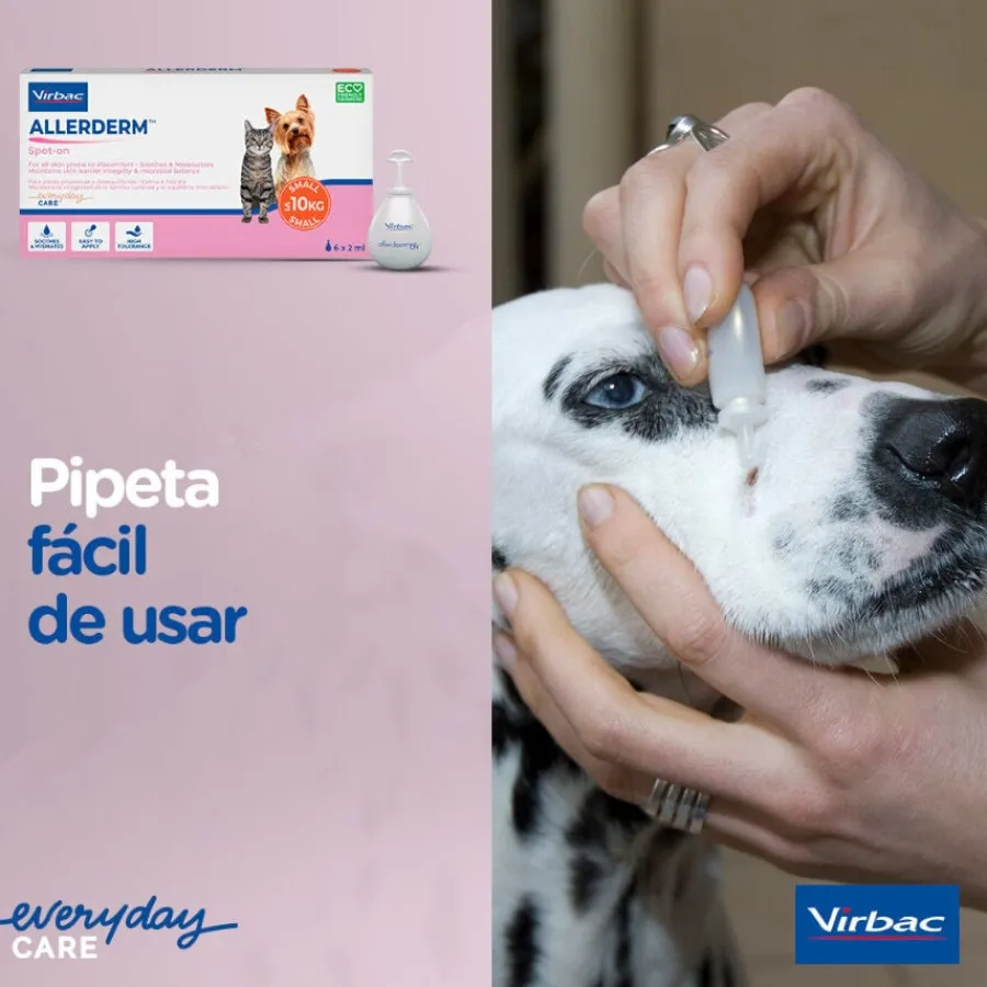 Virbac Allerderm spot on Pipetas dermatológicas para el cuidado de la piel Perros y Gatos. Outlet