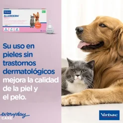 Virbac Allerderm spot on Pipetas dermatológicas para el cuidado de la piel Perros y Gatos. Outlet