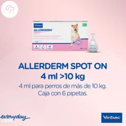 Virbac Allerderm spot on Pipetas dermatológicas para el cuidado de la piel Perros y Gatos. Outlet