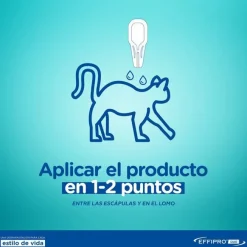 Virbac Effipro Duo Pipetas Antiparasitarias para gatos New