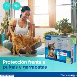 Virbac Effipro Duo Pipetas Antiparasitarias para gatos New
