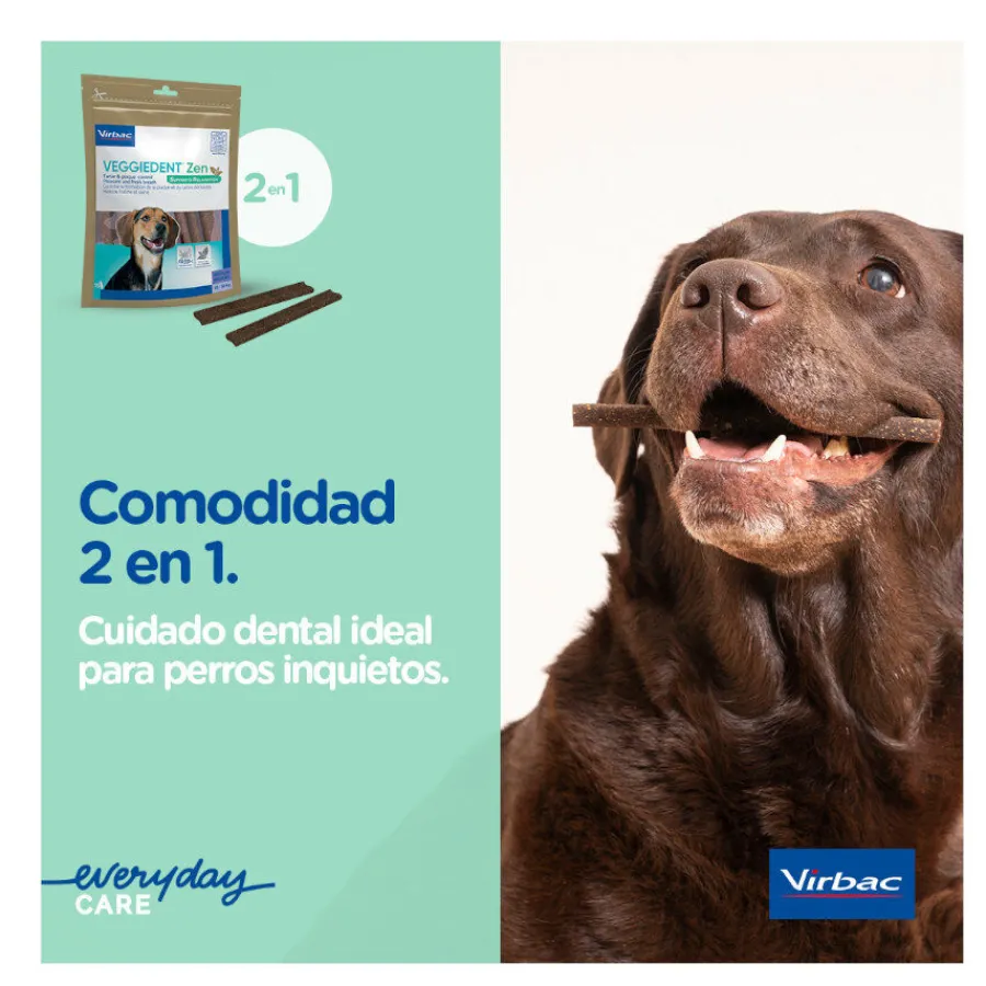 Virbac Láminas Veggiedent Zen S para perros New