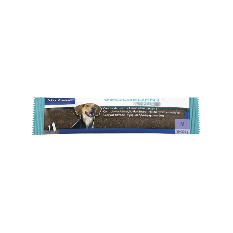 Virbac Snacks Dentales Veggiedent Fresh para perros de raza mediana Clearance