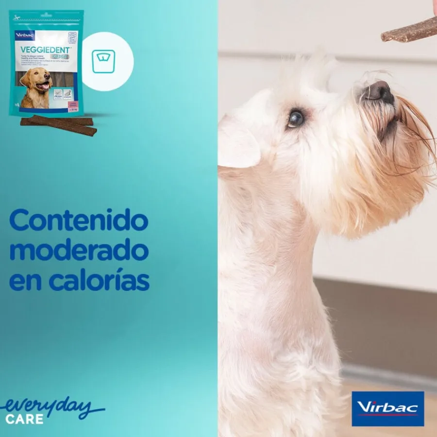 Virbac Snacks Dentales Veggiedent Fresh para perros de raza mediana Clearance