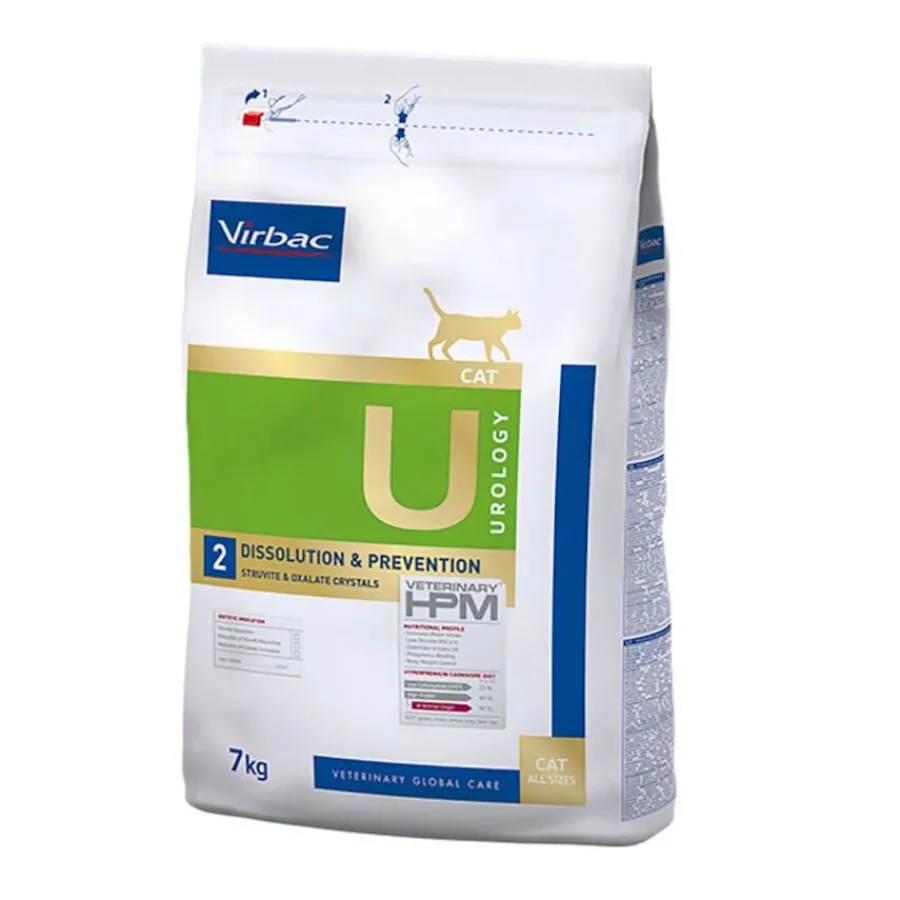 Virbac Urology U2 Dissolution Prevention HPM Pienso para gatos Sale