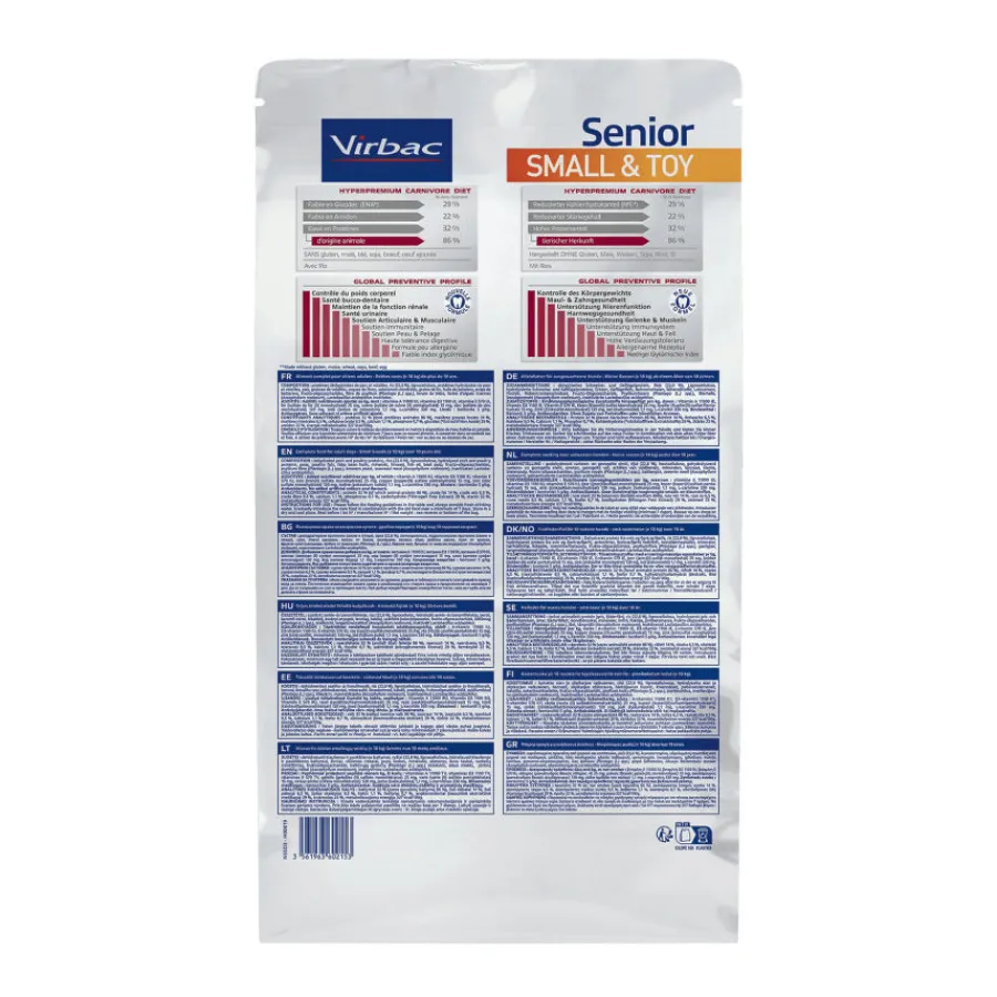 Virbac Veterinary HPM Senior Small & Toy pienso para perros Clearance