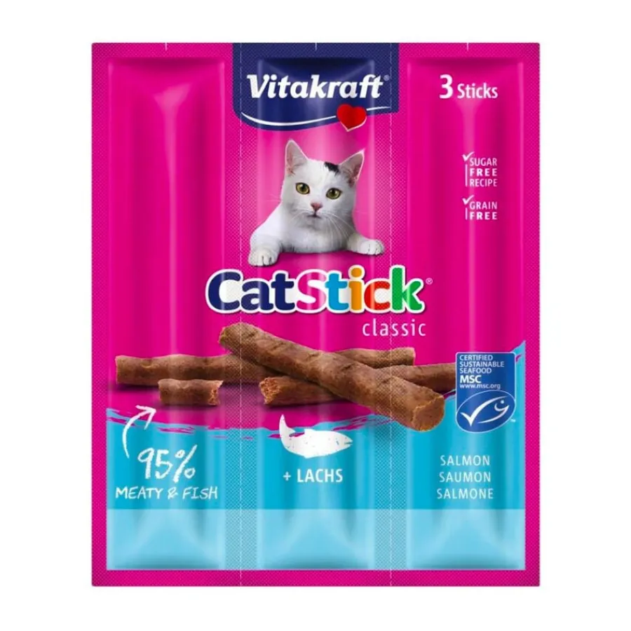 Vitakraft Cat Stick Classic con Salmón Hot