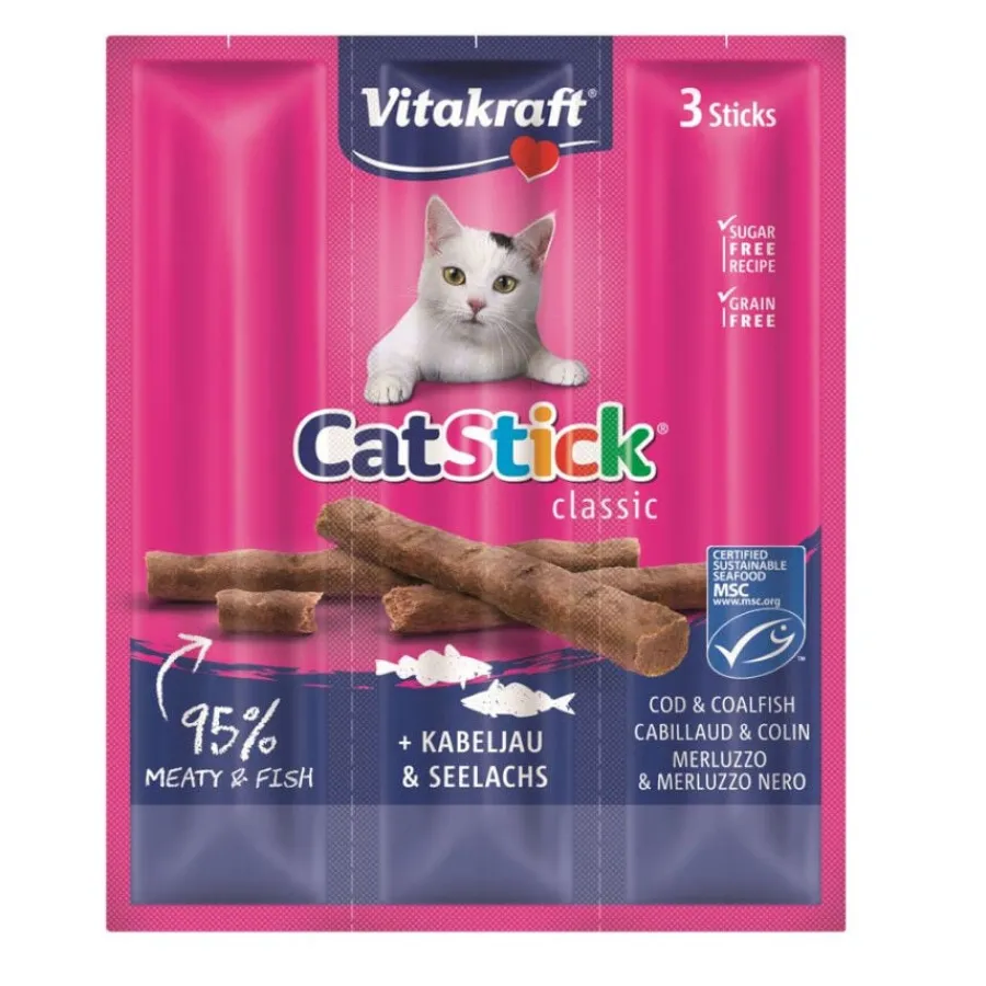 Vitakraft Cat Stick Classic con Bacalao y Atún Clearance