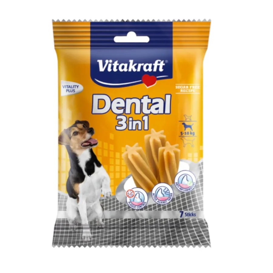 Vitakraft Dental 3 en 1 Snack para perros pequeños Discount