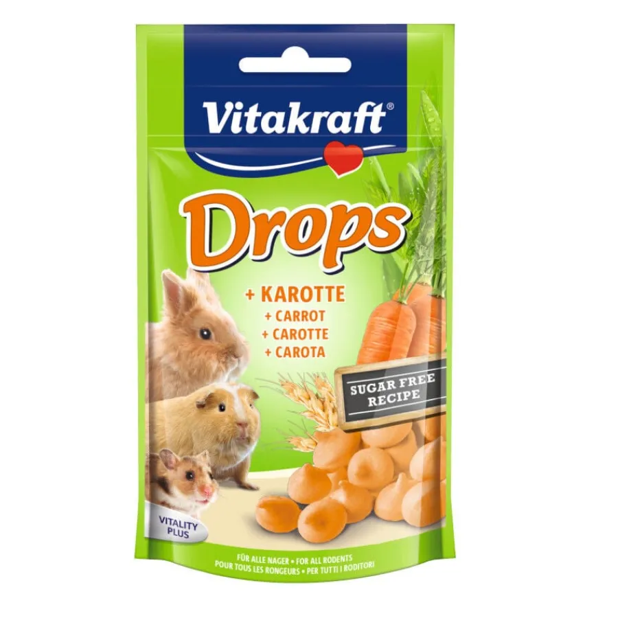 Vitakraft Drops Zanahoria snacks para roedores Clearance