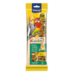 Vitakraft Kräcker Miel y Eucalipto Barirtas para cotorras New