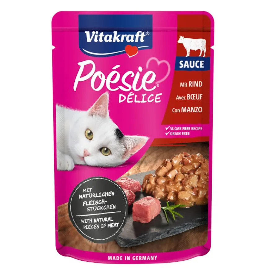 Vitakraft Poésie Buey sobre en salsa para gatos