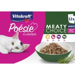 Vitakraft Poésie Classique Carnes Sobre en Salsa para gatos Clearance