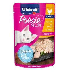 Vitakraft Poésie Junior Filete de Pollo sobre en salsa para gatos Hot