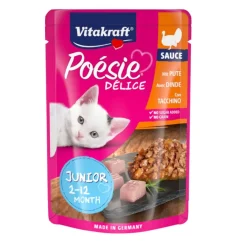 Vitakraft Poésie Junior Pavo sobre en salsa para gatitos Online