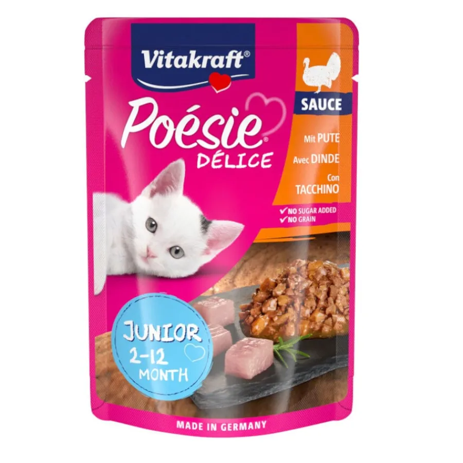 Vitakraft Poésie Junior Pavo sobre en salsa para gatitos Online