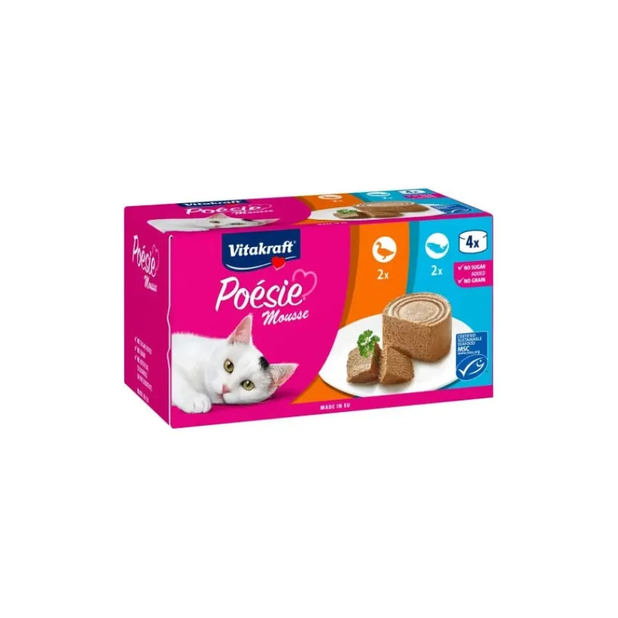 Vitakraft Poésie Mousse Salmón y Pato en lata para gatos Online