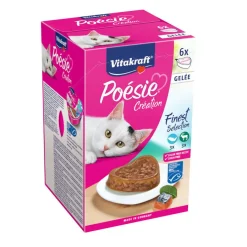 Vitakraft Poésie Pescado y carne tarrinas en gelatina para gatos Best