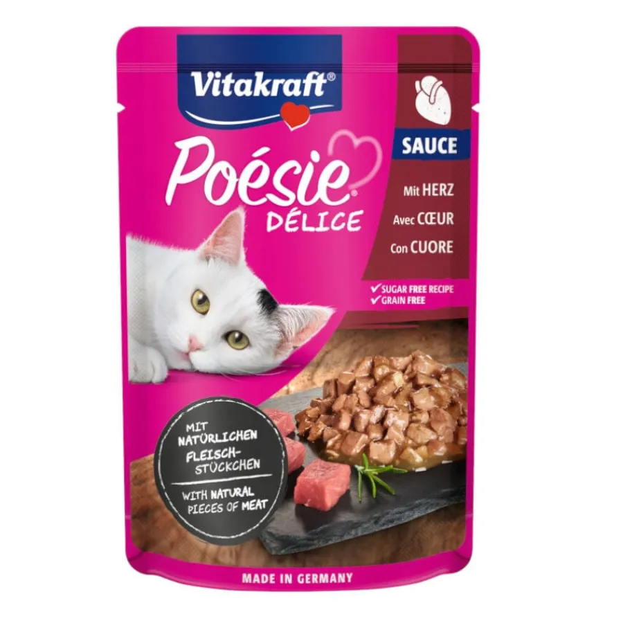 Vitakraft Poésie Trozos de Corazón sobre en salsa para gatos Discount
