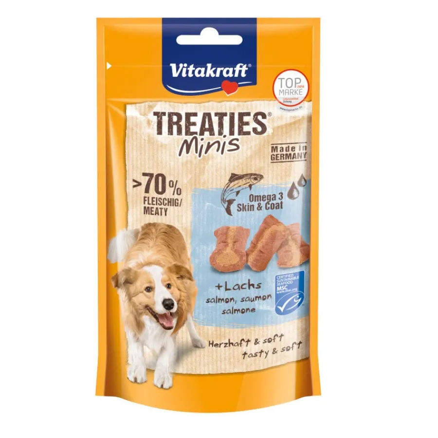 Vitakraft Treaties Minis de paté con salmón para perros Hot