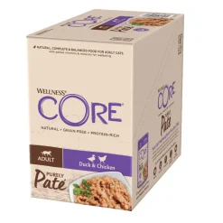 Wellness Core Adult Purely Pato y Pollo en Paté sobre para gatos Clearance
