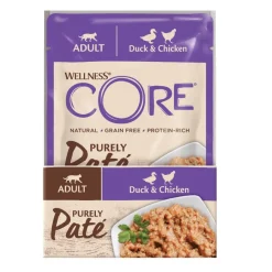 Wellness Core Adult Purely Pato y Pollo en Paté sobre para gatos Clearance