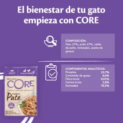 Wellness Core Adult Purely Pato y Pollo en Paté sobre para gatos Clearance