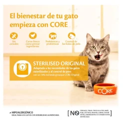 Wellness Core Adult Sterilised Pollo y Pavo pienso para gatos Online