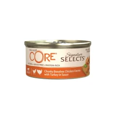 Wellness Core Chunky pollo y pavo lata para gatos Hot