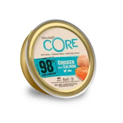 Wellness Core Duo Protein Salmón y Pollo tarrina para gatos New