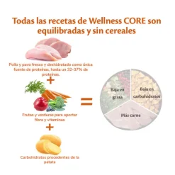 Wellness Core Senior Pollo y Pavo pienso para perros Clearance