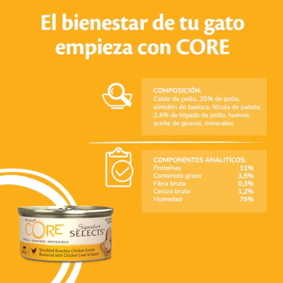 Wellness Core Shredded Pollo lata para gatos Sale
