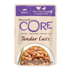 Wellness Core Tender Cuts Pollo y Pato sobre en salsa para gatos Sale