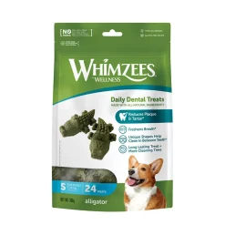 Whimzees Snacks Dentales Cocodrilo para perros de razas pequeñas New