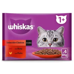 Whiskas Buey y Pollo Salsa en Bolsita para Gatos Adultos Online