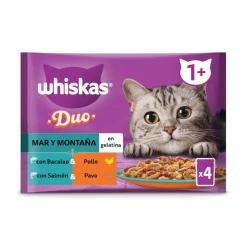 Whiskas Duo Mar y Montaña Sobre en gelatina para gatos Clearance