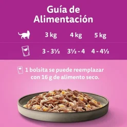 Whiskas Pure Delight Selección Pescados Gelatina en Bolsita para gatos Online