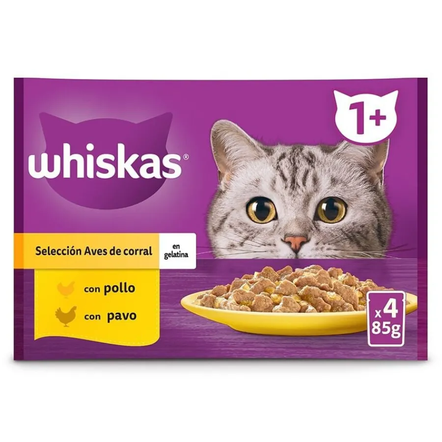 Whiskas Selección Aves Gelatina en Bolsita para Gatos Adultos Sale