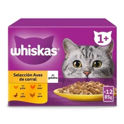 Whiskas Selección Aves Gelatina en Bolsita para Gatos Adultos Sale